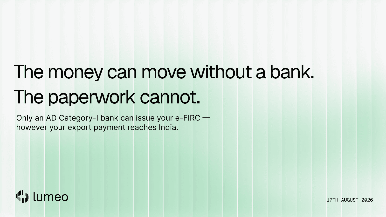 Only an AD Category-I bank can issue your e-FIRC